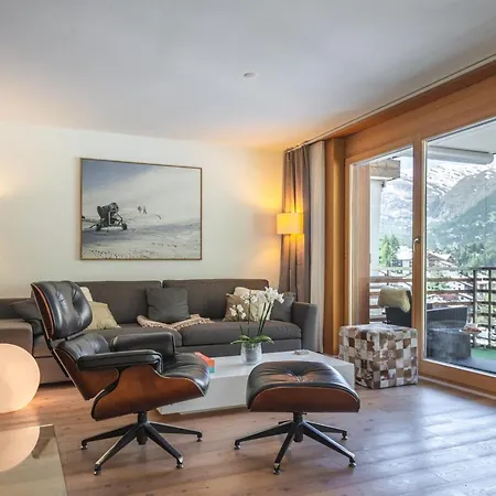 Modern Apartment With View Over Zermatt Buitenkant foto